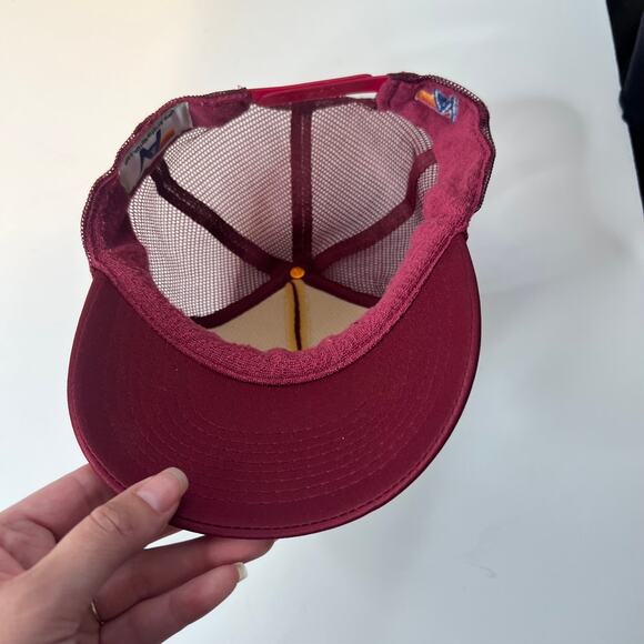 Aviator Nation Vintage Trucker Bolt Hat Maroon One Size main image 6